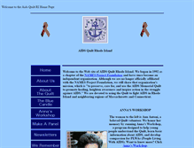 Tablet Screenshot of aidsquiltri.org